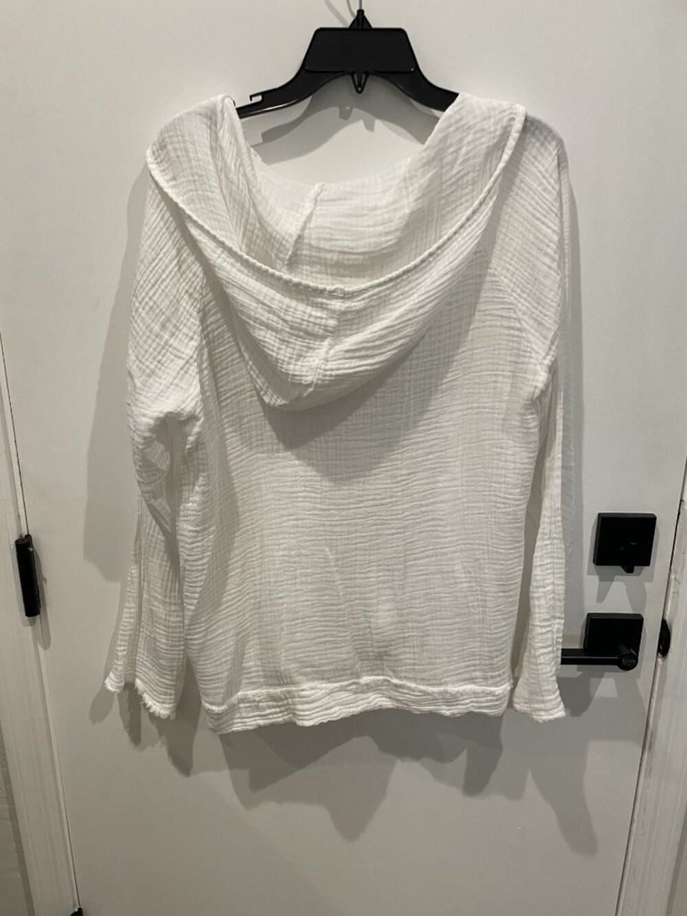 Michael Stars Lightweight Gauze Hoodie Top - Size Medium - Beach Cover Up - Picture 2 of 4